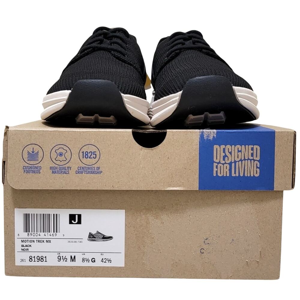 Clarks Men Motion Trek Mx Knit Low Top Derby Sneakers Size US 9.5M Black - Picture 5 of 5